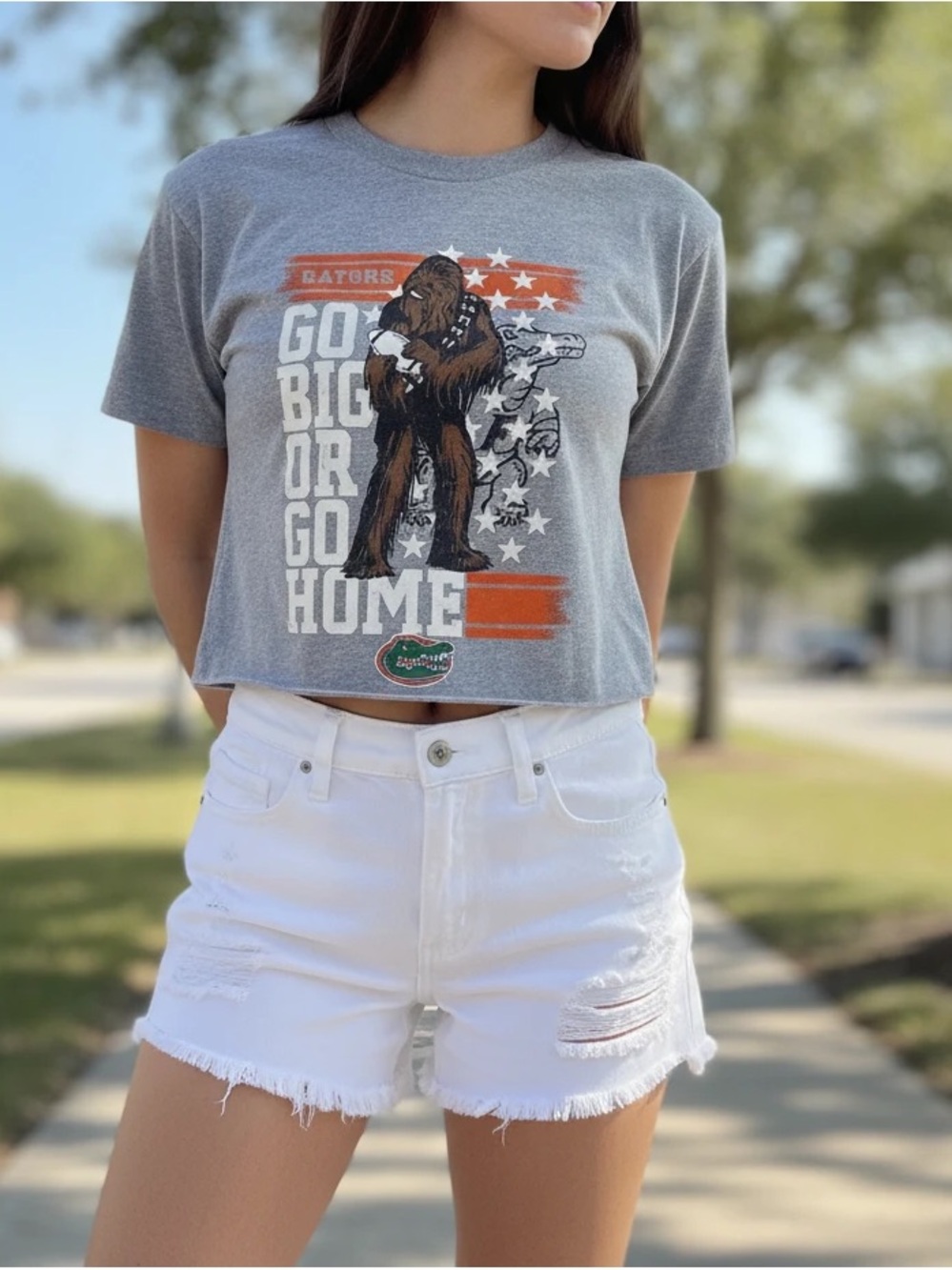 Star Wars x NCAA collaboration piece featuring the Florida Gators and Chewbacca.